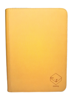 tofutcg Side Loading Zipper Binder (9 Pocket) - Yellow