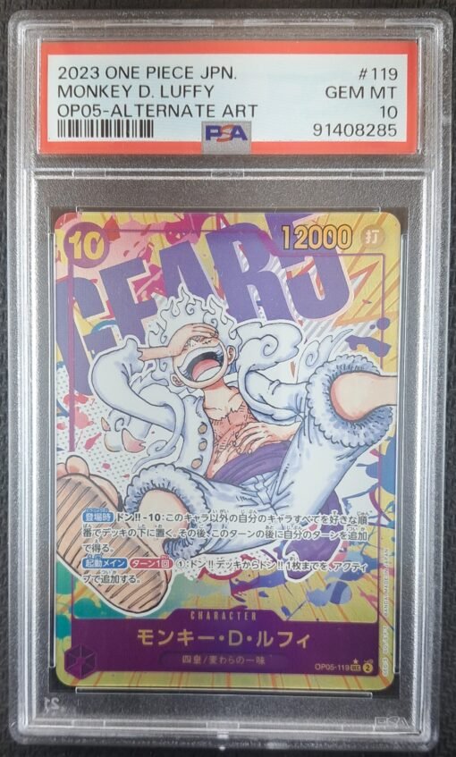 Monkey D. Luffy OP05-119 Alt Art Psa 10
