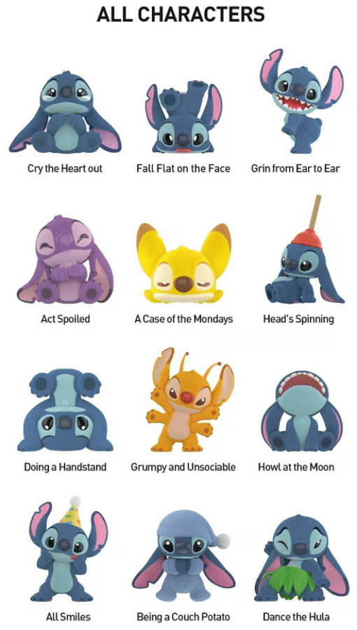 Disney Stitch "Little Emotions" Series Figures (Authentic) - Image 2