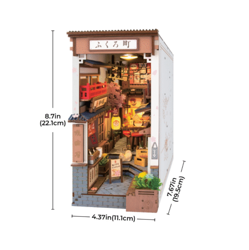 Rolife Book Nook Shelf Insert - Sakura Wine Alley - Image 6