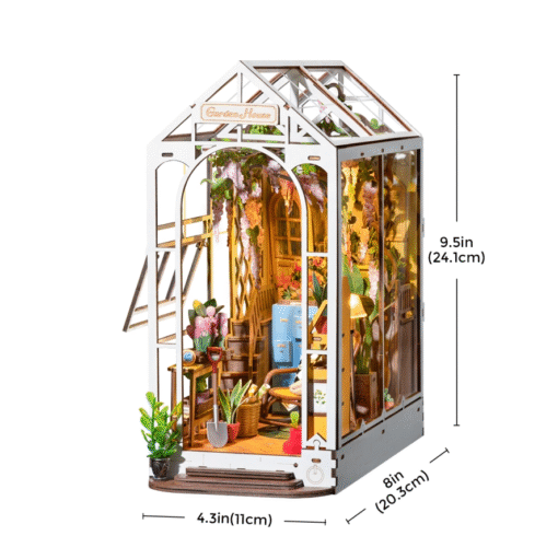Rolife Book Nook Shelf Insert - Holiday Garden House - Image 5