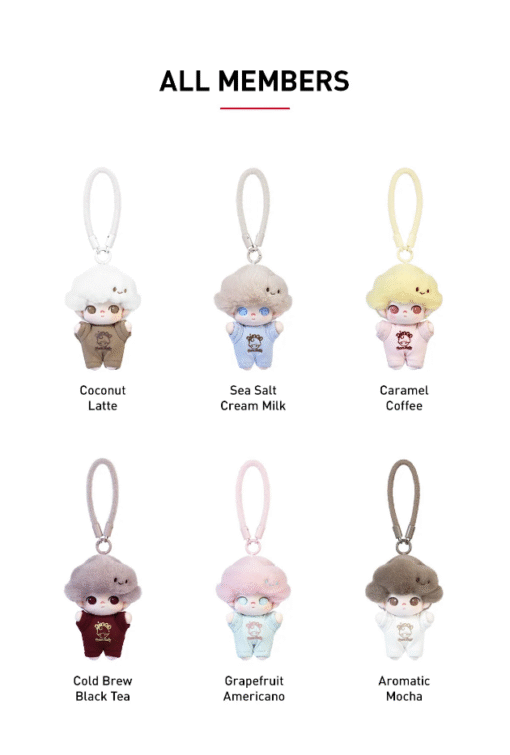 DIMOO "Crush on Coffee" Series-Soft-faced Plush Keychain Blind Box (Authentic) - Image 2