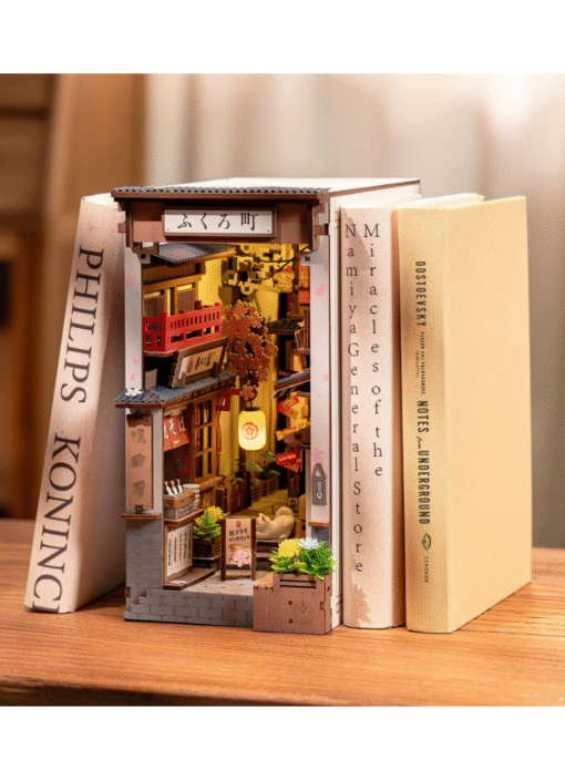 Rolife Book Nook Shelf Insert - Sakura Wine Alley