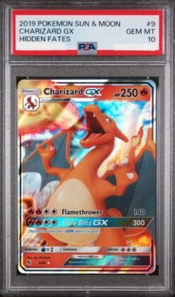 Charizard GX #9 Hidden Fates PSA 10